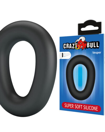 Crazy Bull - Vesper Super Soft Silicone Cock Ring Black