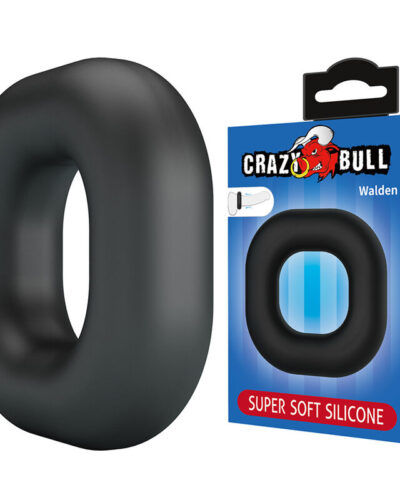Crazy Bull - Walden Super Soft Silicone Cock Ring Black