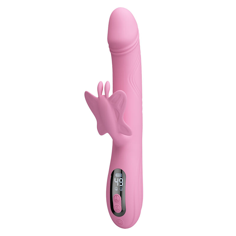 Pretty Love - Bella Rabbit Vibrator With Butterfly Stimulation And Led Pink - Image 3