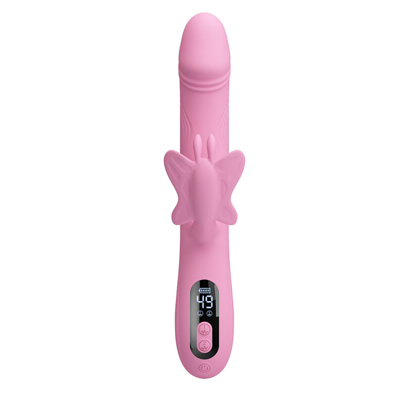 Pretty Love - Bella Rabbit Vibrator With Butterfly Stimulation And Led Pink - Image 2