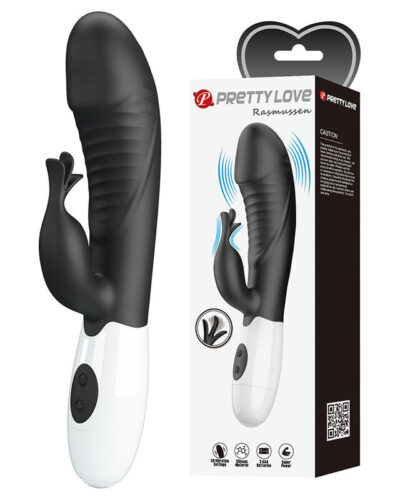 Pretty Love - Rasmussen 30 Function Rabbit Vibrator Black