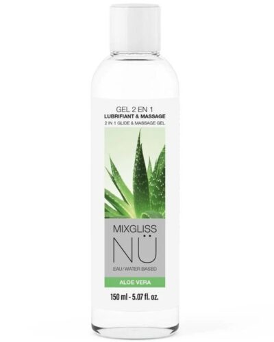 Mixgliss - 2 in 1 Water-Based Lubricant and Massage Gel Nuru Aloe Vera 150 ml