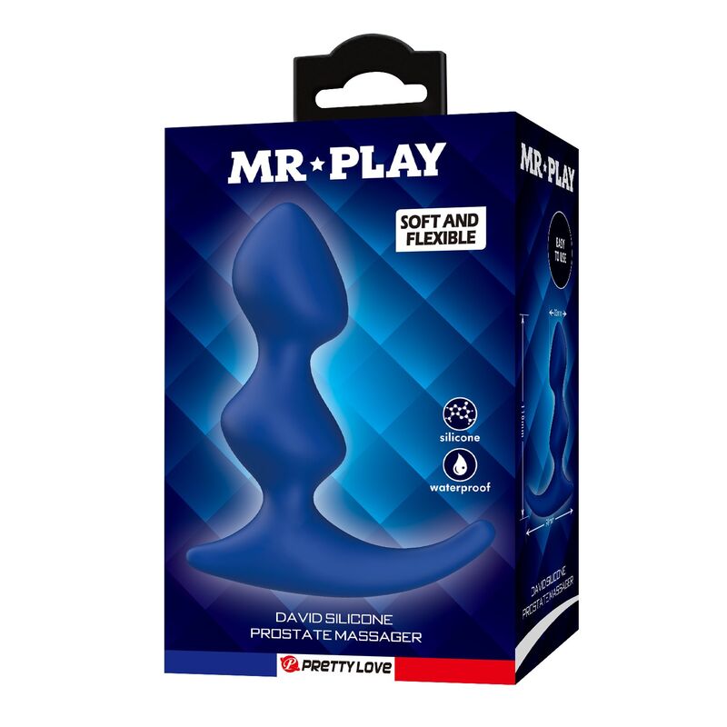 Mr Play - Ergonomic Blue Anal Plug - Image 2