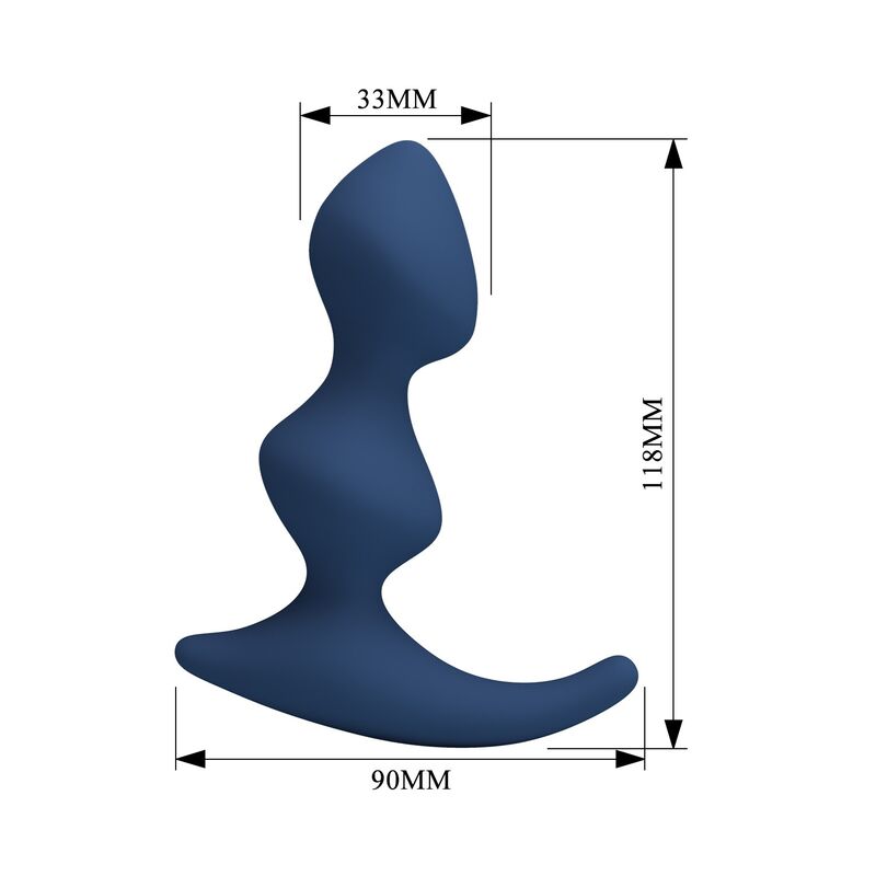 Mr Play - Ergonomic Blue Anal Plug - Image 5