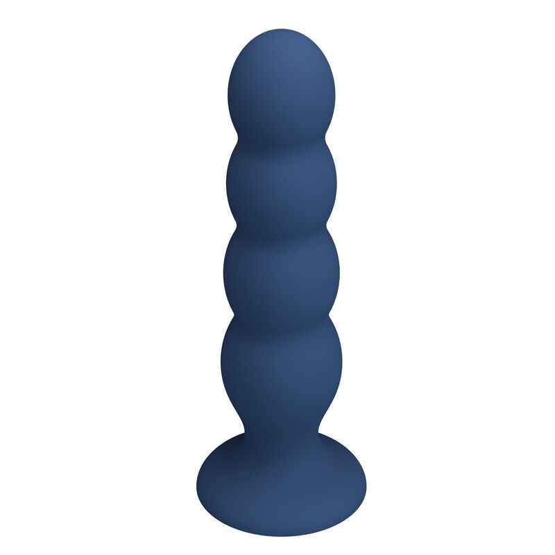 Mr Play - Anal Plug With 4 Metal Balls And Suction Cup Blue - Image 4