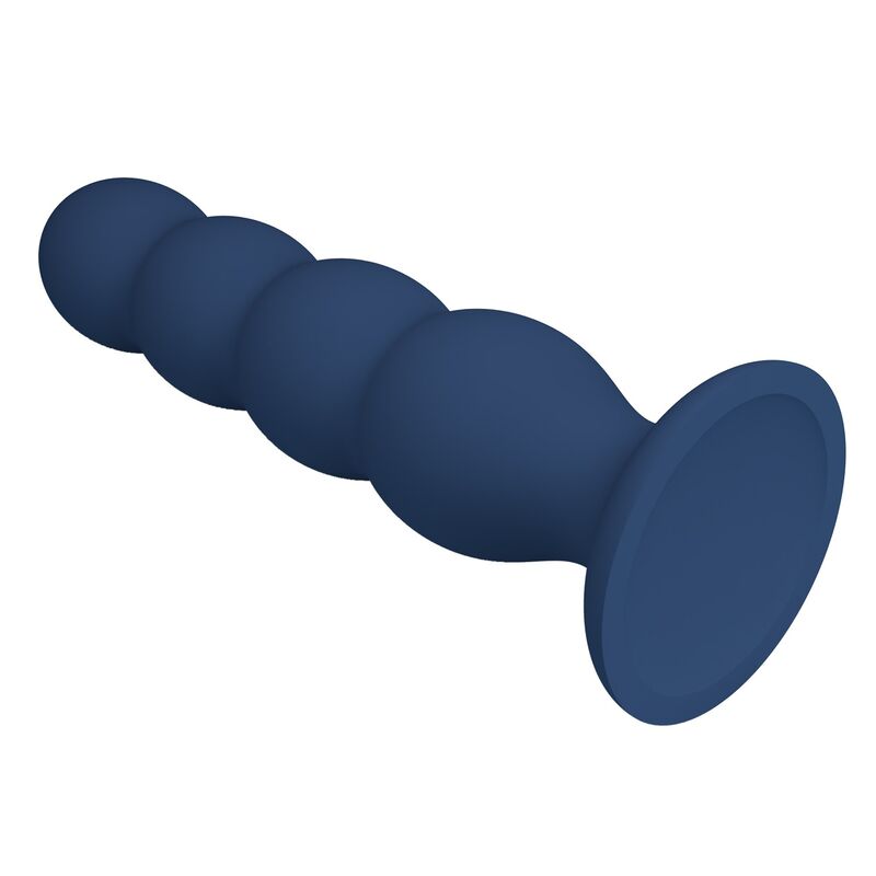 Mr Play - Anal Plug With 4 Metal Balls And Suction Cup Blue - Image 5