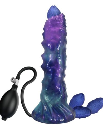 Power Monsters - Duskwalker Sentinel Tricolor Inflatable Fantasy Silicone Dildo 23 Cm Ø 5 Cm