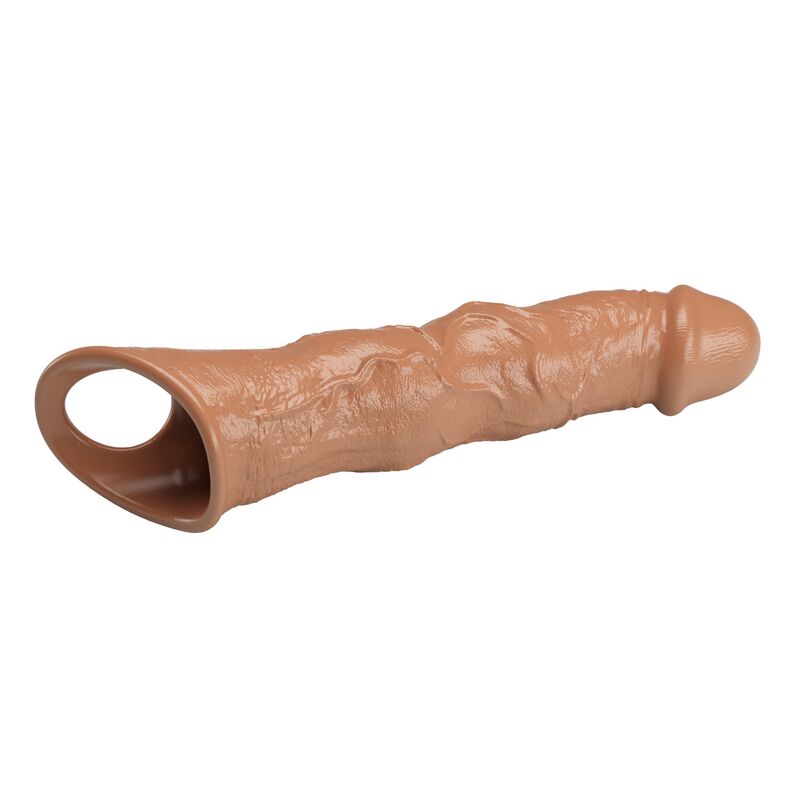 Pretty Love - Adjustable Penis Extension Sleeve 28 Cm Ø 4.5 Cm Brown - Image 4