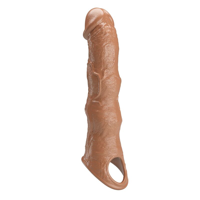 Pretty Love - Adjustable Penis Extension Sleeve 28 Cm Ø 4.5 Cm Brown - Image 3