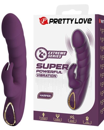 Pretty Love - Harper Rechargeable Rabbit Vibrator 10 Functions Purple