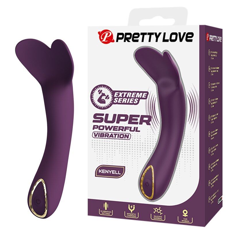 Pretty Love - Kenyell Rechargeable Vibrator 10 Functions Purple