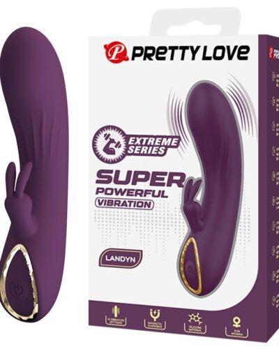 Pretty Love - Landyn Rechargeable Rabbit Vibrator 10 Functions Purple