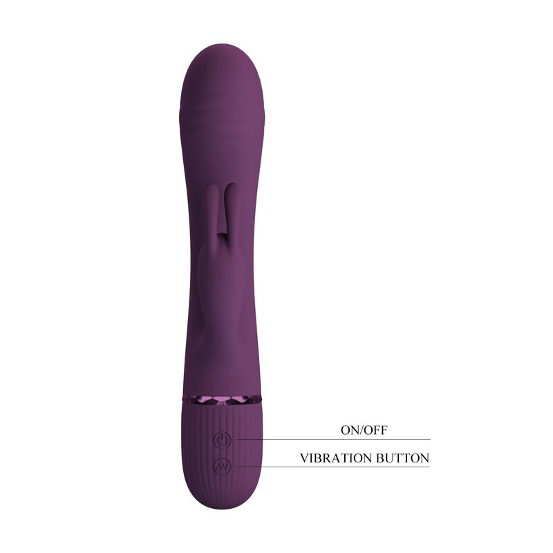 Pretty Love - Rocco Rechargeable Rabbit Vibrator 10 Functions Purple - Image 2