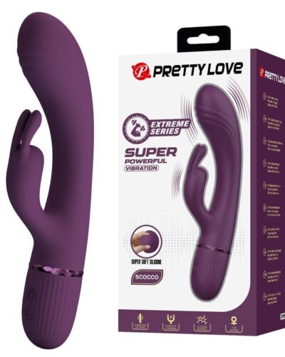 Pretty Love - Rocco Rechargeable Rabbit Vibrator 10 Functions Purple