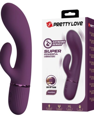 Pretty Love - Margie Rechargeable Rabbit Vibrator 10 Functions Purple
