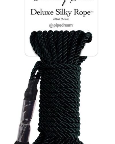 Fetish Fantasy Series - Black Deluxe Silk Rope 9.75 M