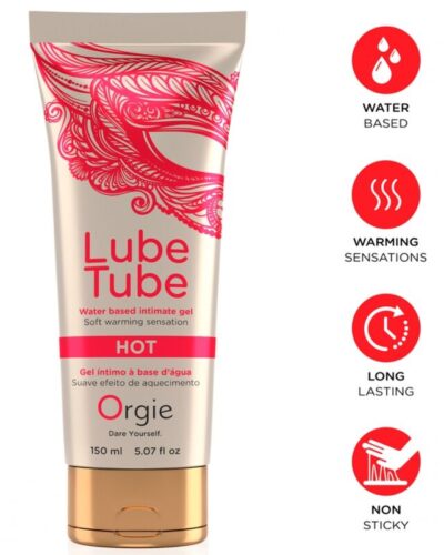 Orgie - Lube Tube Hot Warming Water-Based Intimate Gel 150 Ml