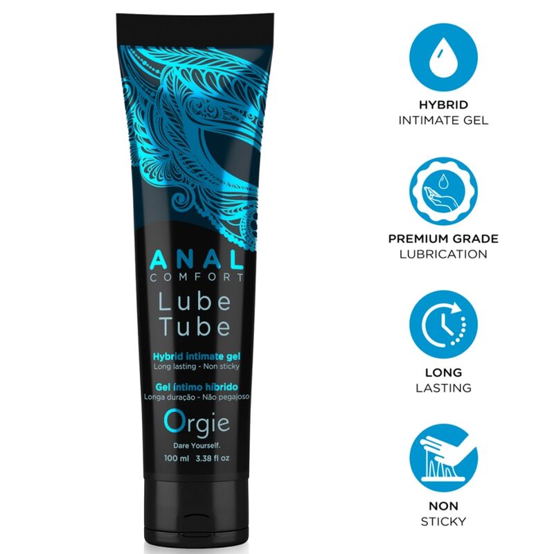 Orgie - Lube Tube Anal Comfort Hybrid Intimate Gel For Anal Sex 100 Ml