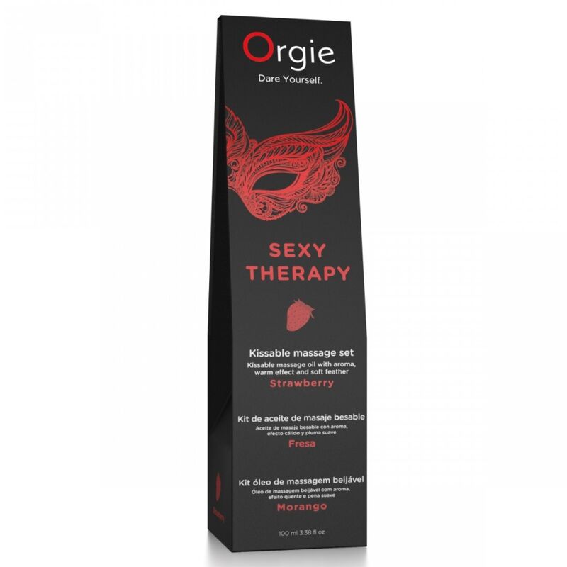Orgie - Lips Massage Strawberry Kissable Massage Set 100 Ml - Image 3