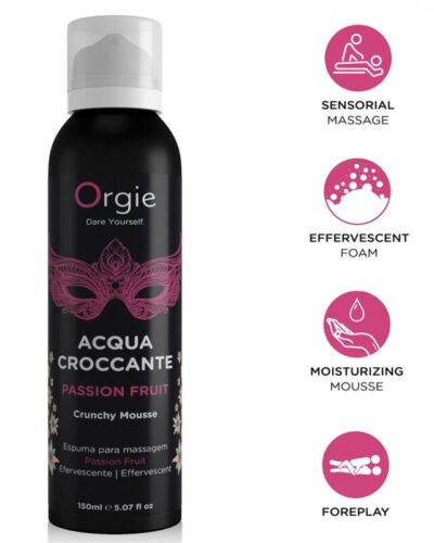 Orgie - Acqua Croccante Passion Fruit Crunchy Massage Mousse 150 Ml