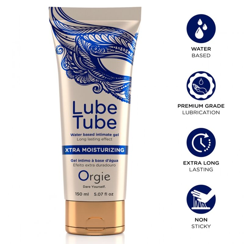 Orgie - Lube Tube Xtra Moisturizing Water-Based Intimate Gel 150 Ml