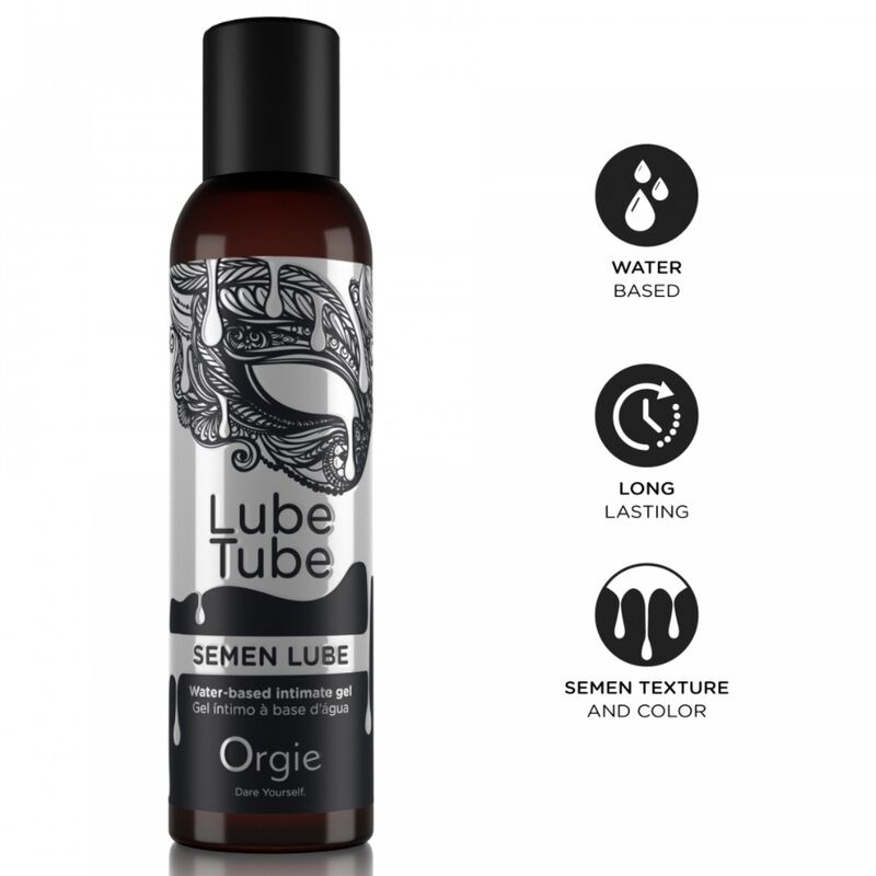 Orgie - Lube Tube Semen Lube Water-Based Intimate Gel 150 Ml