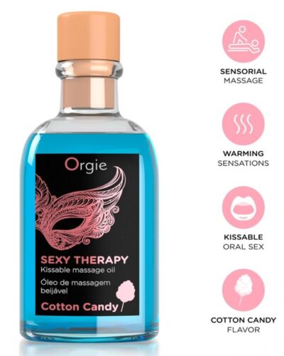Orgie - Lips Massage Cotton Candy Kissable Massage Set 100 Ml