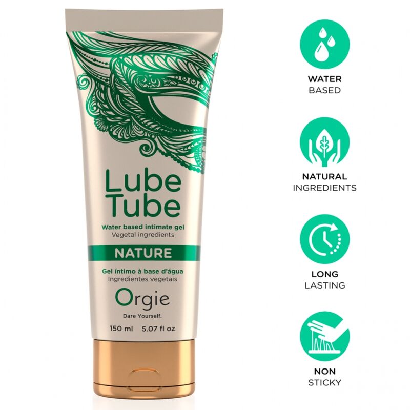 Orgie - Lube Tube Nature Water-Based Intimate Gel 150 Ml