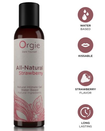 Orgie - All-Natural Strawberry Kissable Water-Based Intimate Gel 150 Ml