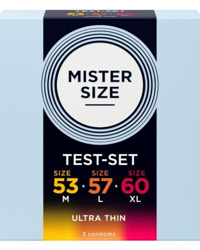 Mister Size - Sample Pack Condoms Size 53-57-60 Mm (3 Units)