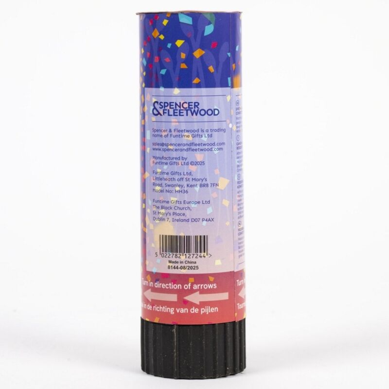 Spencer Fleetwood - Sperm Shaped Confetti Party Popper 15 Cm 1 Unit - Image 2
