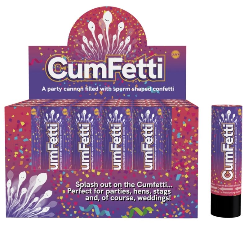 Spencer Fleetwood - Sperm Shaped Confetti Party Popper 15 Cm 1 Unit - Image 4