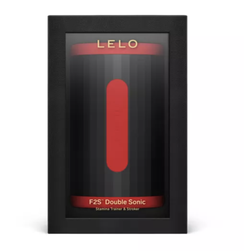 Lelo - F2S Double Sonic Male Stroker With Dual Sonic Stimulation Red - Image 3