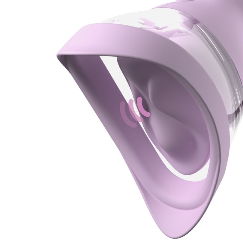 Fantasy For Her - Veloura Touch Pleasure Pump Intimate Pump With Suction And Vibration Purple - Image 3