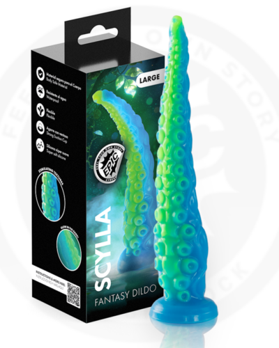 Epic - Scylla Fluorescent Thin Tentacle Dildo Large Size
