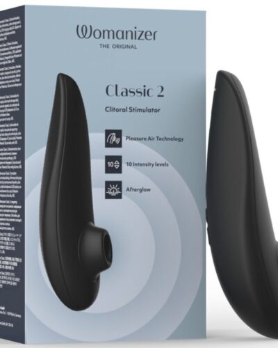 Womanizer - Classic 2 Suction Clitoral Stimulator 10 Intensity Levels Black