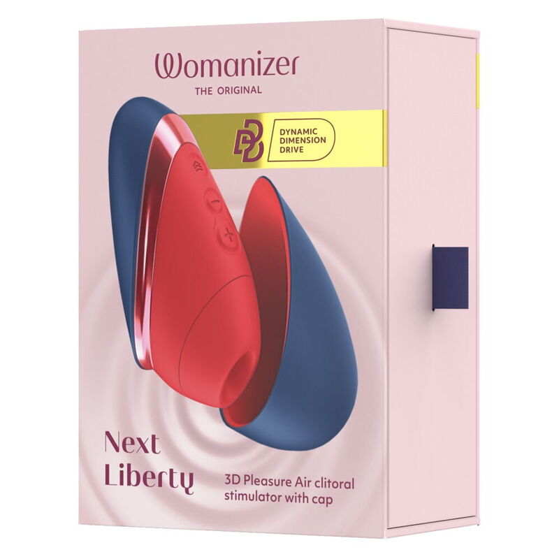 Womanizer - Next Liberty 3D Pleasure Air Clitoral Stimulator Blue/Red - Image 2