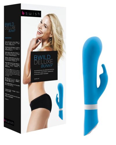 B Swish - Bwild Deluxe Bunny Rabbit Vibrator Blue