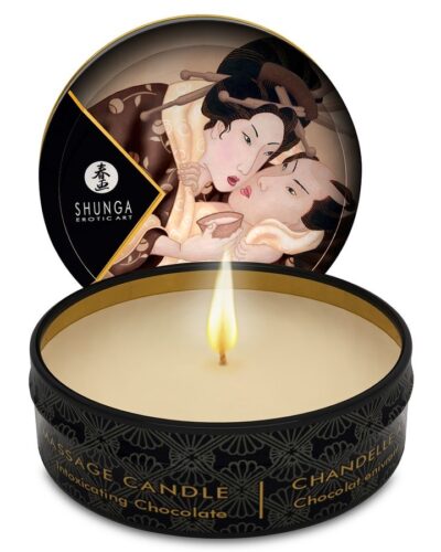 Shunga - Mini Caress By Candelight Chocolate Massage Candle 30 ml