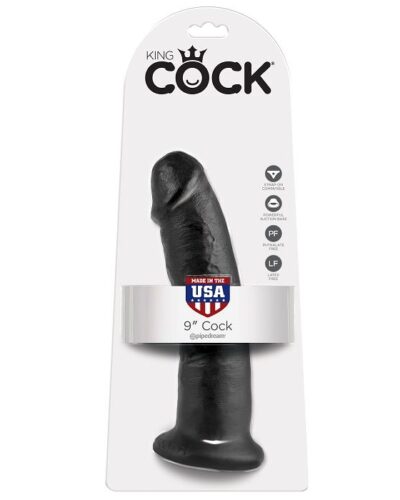 King Cock - 9 Dildo Black 22.9 cm