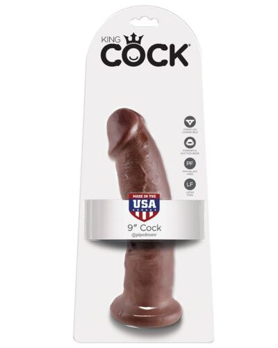 King Cock - 9 Dildo Brown 22.9 cm