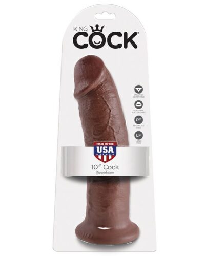 King Cock - 10 Dildo Brown 25.4 cm
