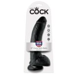 King Cock - 9 Dildo Black with Balls 22.9 cm