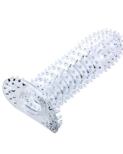 Baile - Penis Sheath With Stimulating Points Purple 14 cm