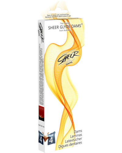 Sheer Glyde - Dams Laminas Latex Oral Sex Tail