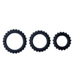 Baile - Titan Set 3pcs Cock Ring Black 2.8 + 2.4 + 1.9 cm