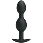 Pretty Love - Silicone Anal Balls 12.5 cm Black