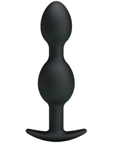 Pretty Love - Silicone Anal Balls 12.5 cm Black