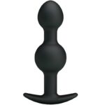 Pretty Love - Special Stimulation Silicone Anal Balls 10.3 cm Black