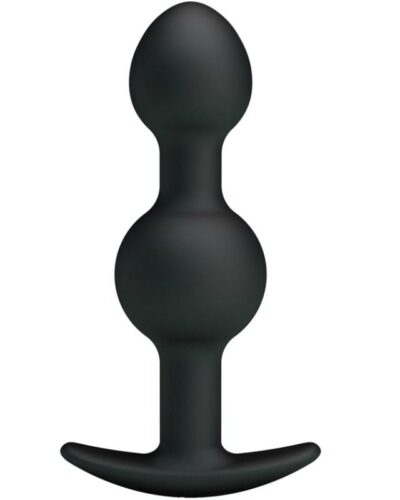 Pretty Love - Special Stimulation Silicone Anal Balls 10.3 cm Black